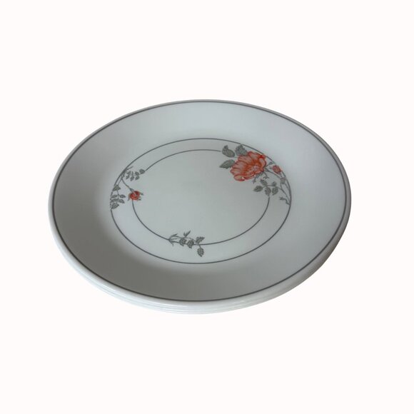 Corelle Desert Blossom Dinner Plate Set of 4 Vintage Dinnerware Pink Floral USA - Picture 13 of 14